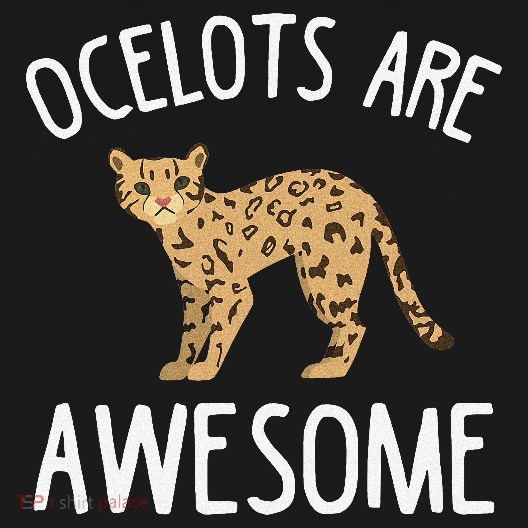 Ocelot Apparel Amazing Funny Ocelots Cat Kids Long Sleeve Shirt