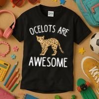 Ocelot Apparel Amazing Funny Ocelots Cat Kids T-Shirt thumb 3