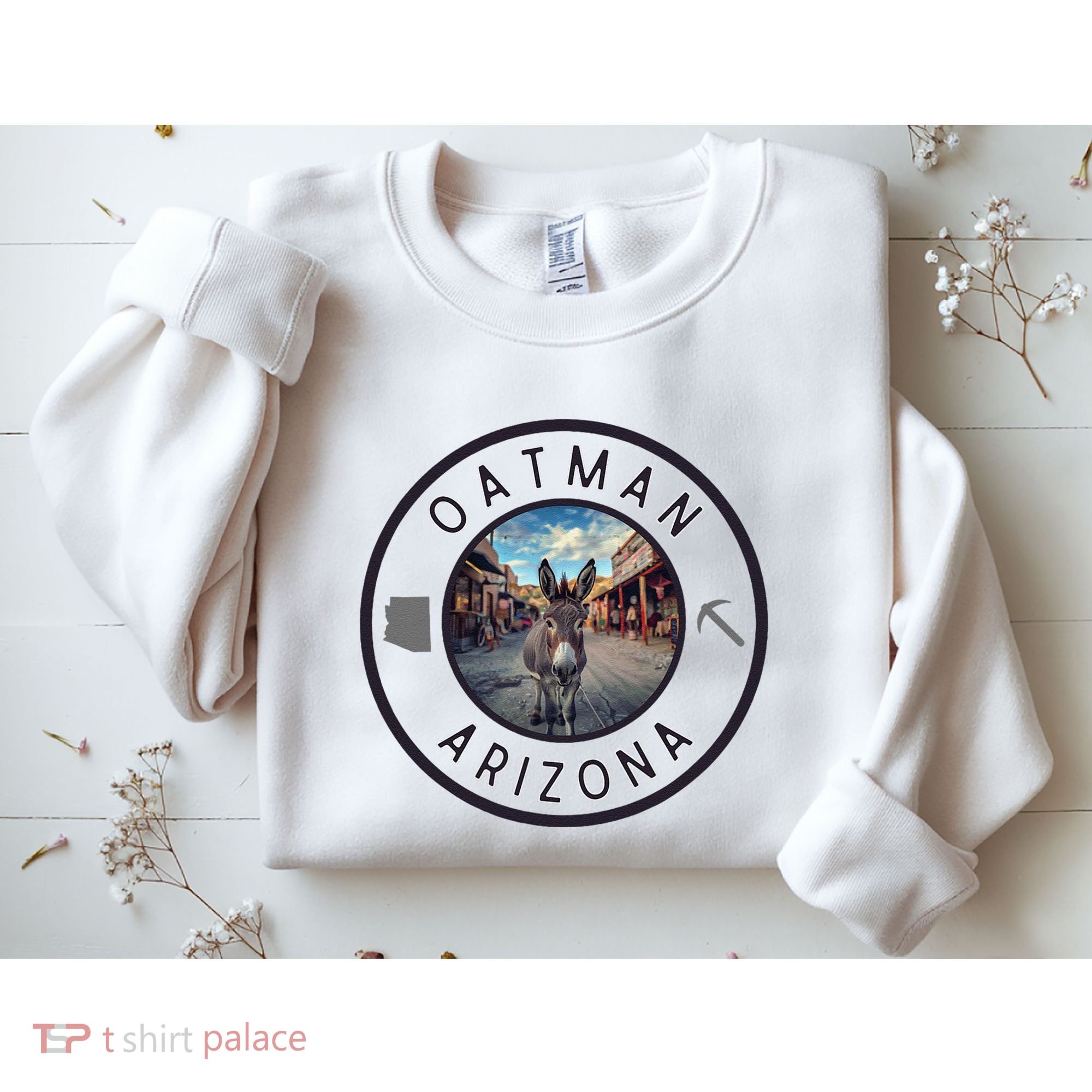 Oatman Arizona Burro In Town Sweatshirt