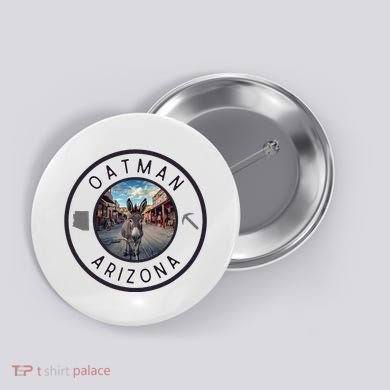 Oatman Arizona Burro In Town Button