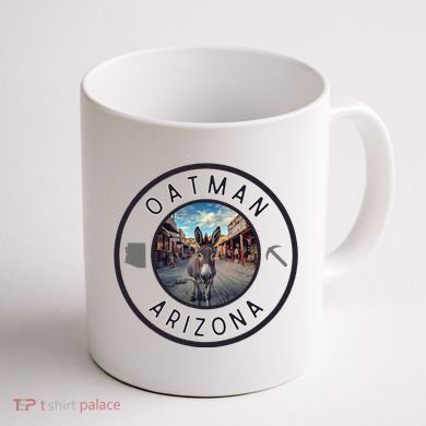 Oatman Arizona Burro In Town Coffee Mug back