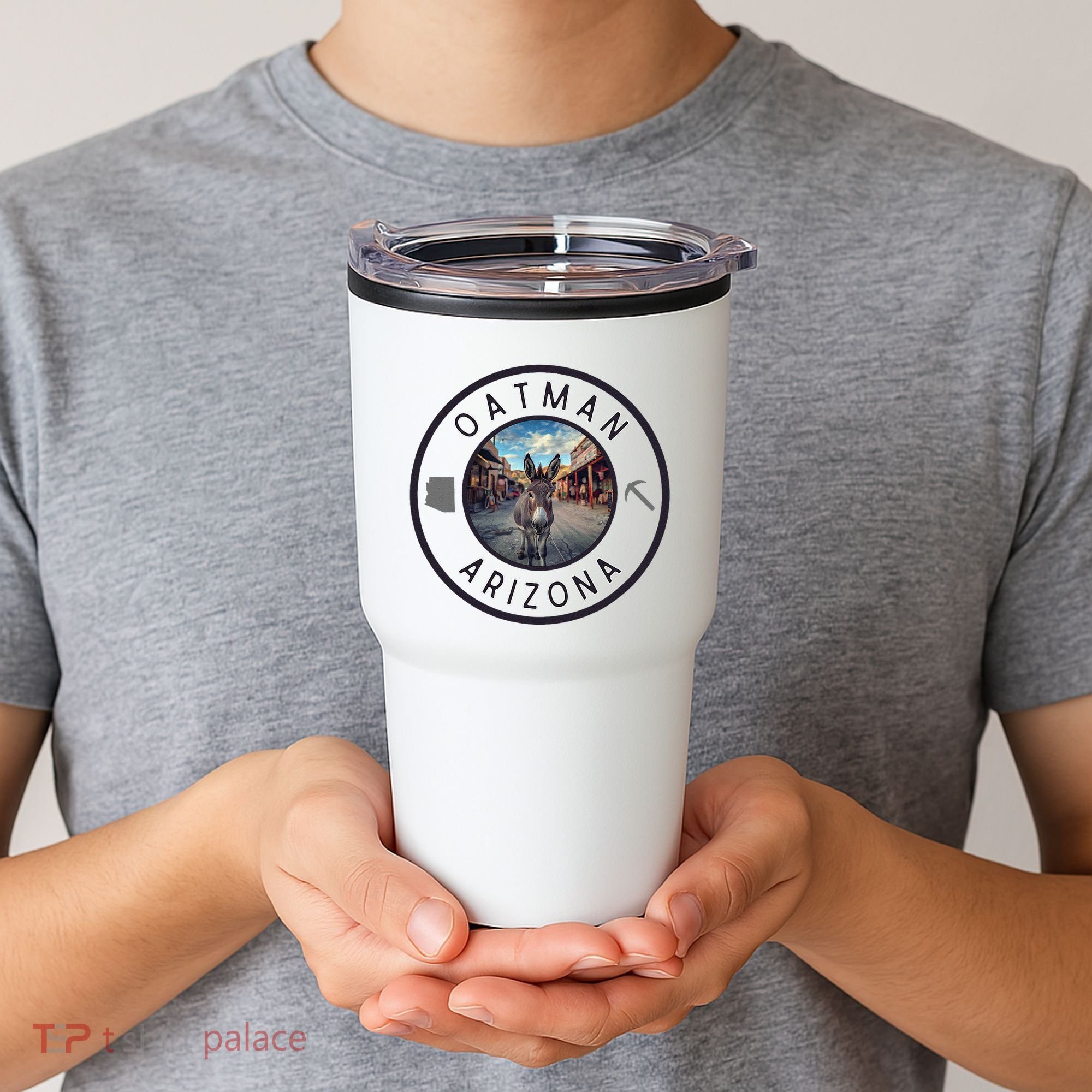 Oatman Arizona Burro In Town Tumbler