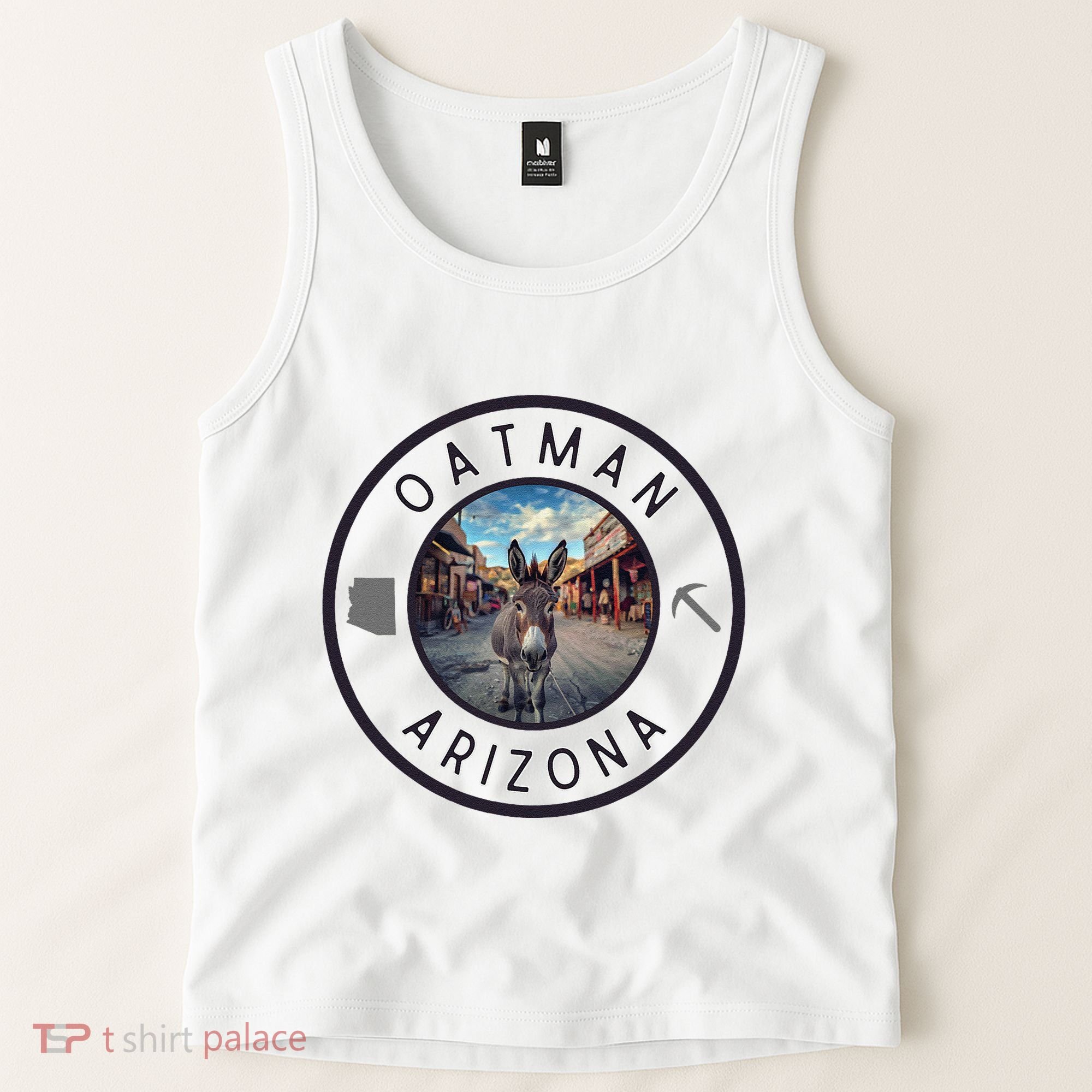 Oatman Arizona Burro In Town Tank Top