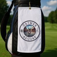 Oatman Arizona Burro In Town Golf Towel thumb 2