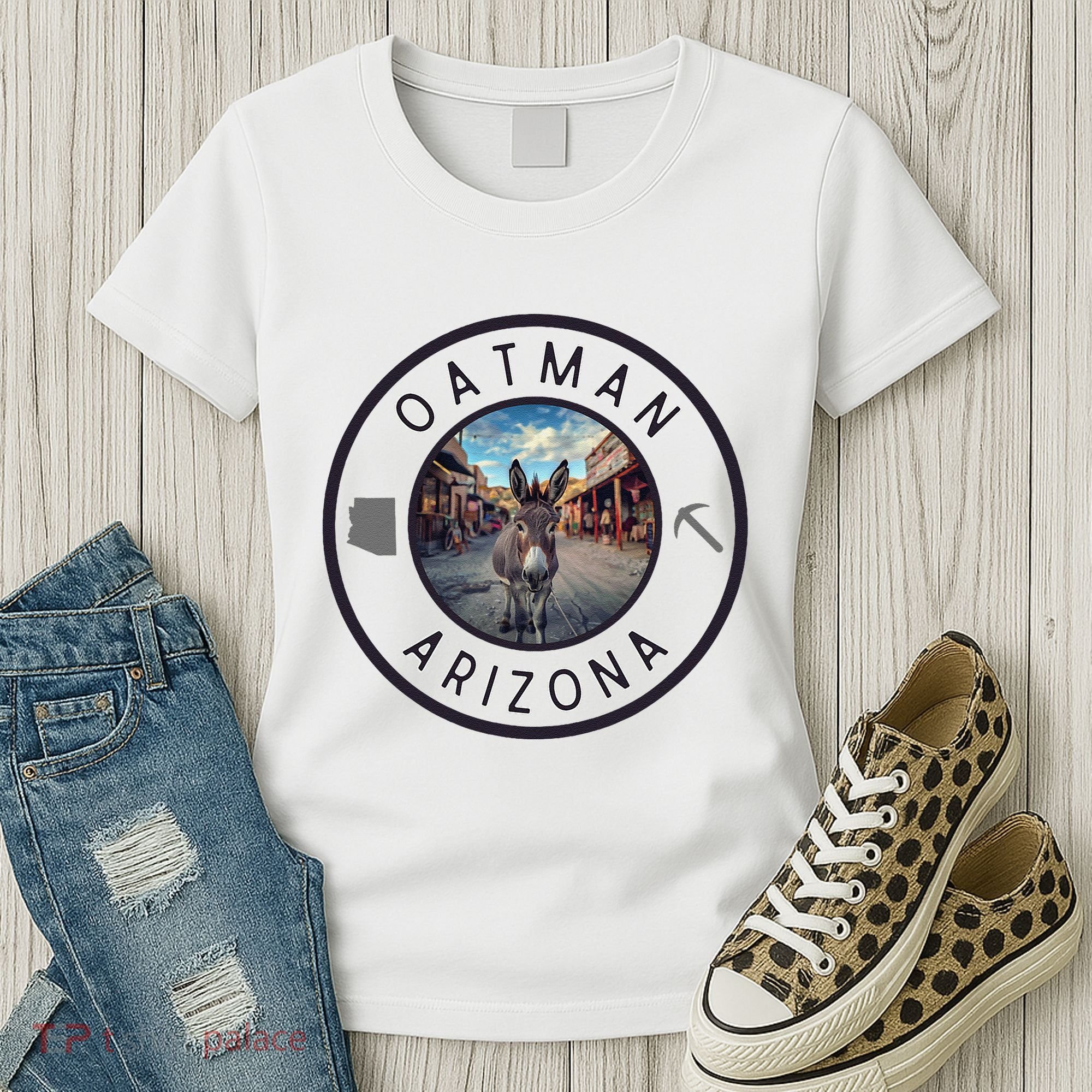 Oatman Arizona Burro In Town Women's T-Shirt