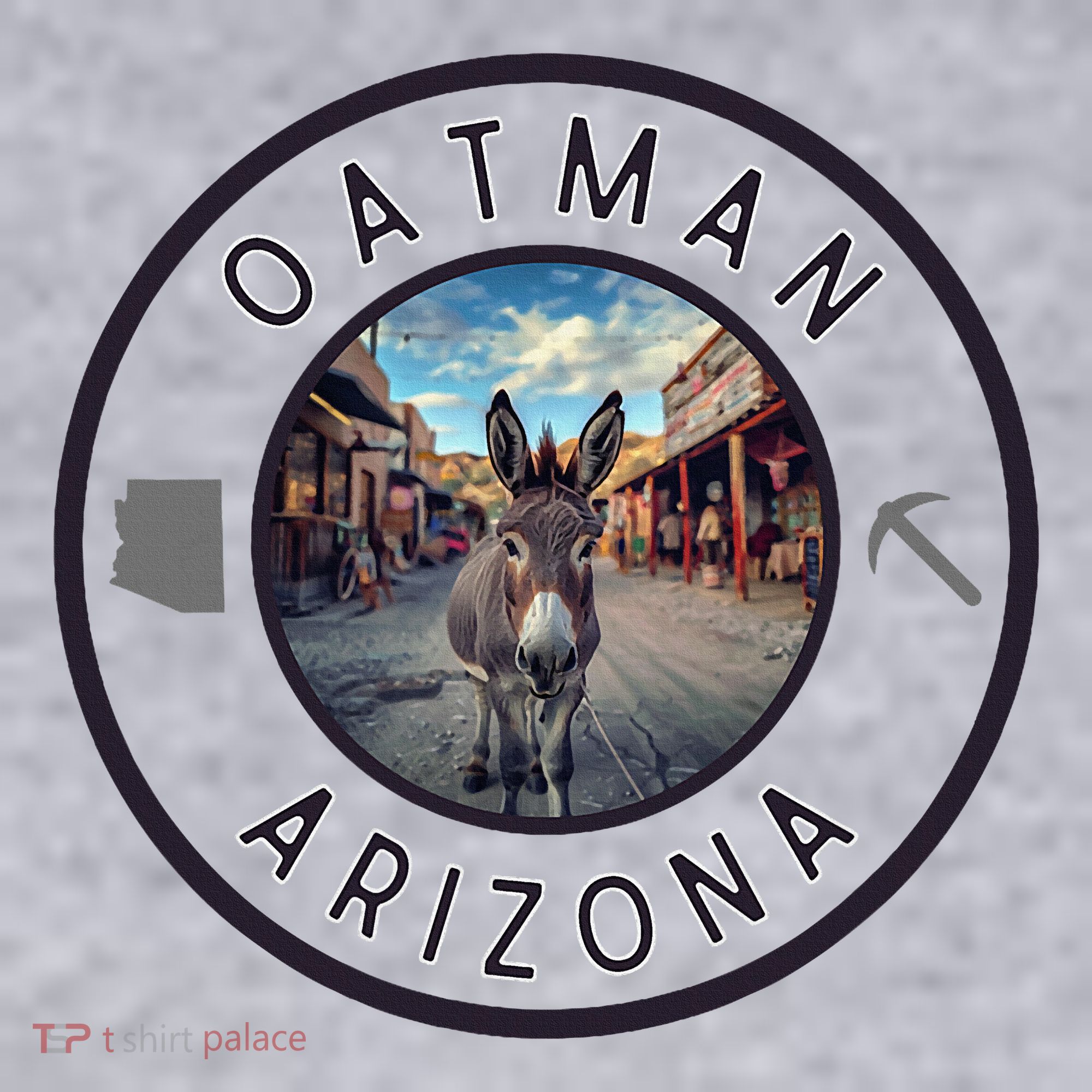 Oatman Arizona Burro In Town Women's Sweatshirt