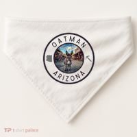 Oatman Arizona Burro In Town USA-Made Doggie Bandana thumb 0