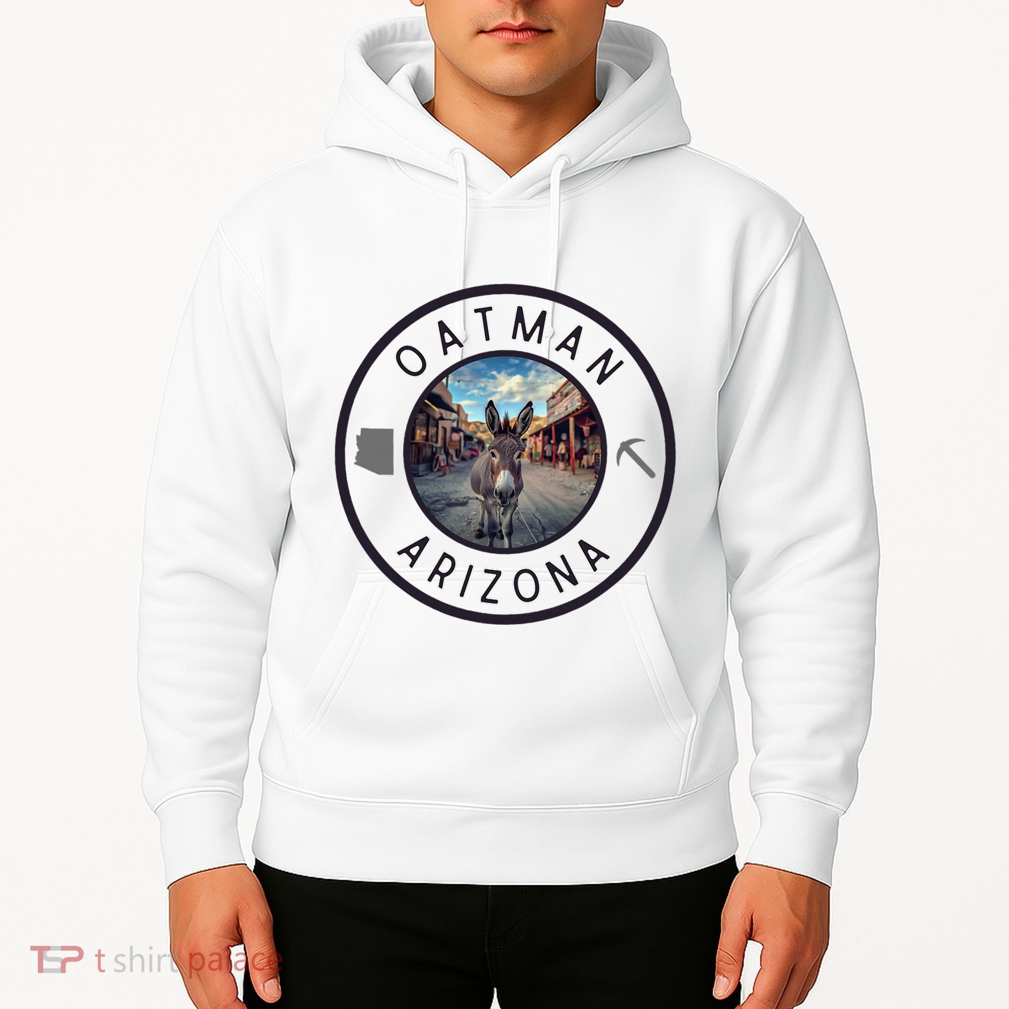 Oatman Arizona Burro In Town Hoodie