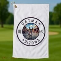 Oatman Arizona Burro In Town Golf Towel thumb 1