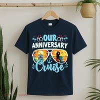 Our Anniversary Cruise Husband Wife Couples Cruise Vacation T-Shirt thumb 2