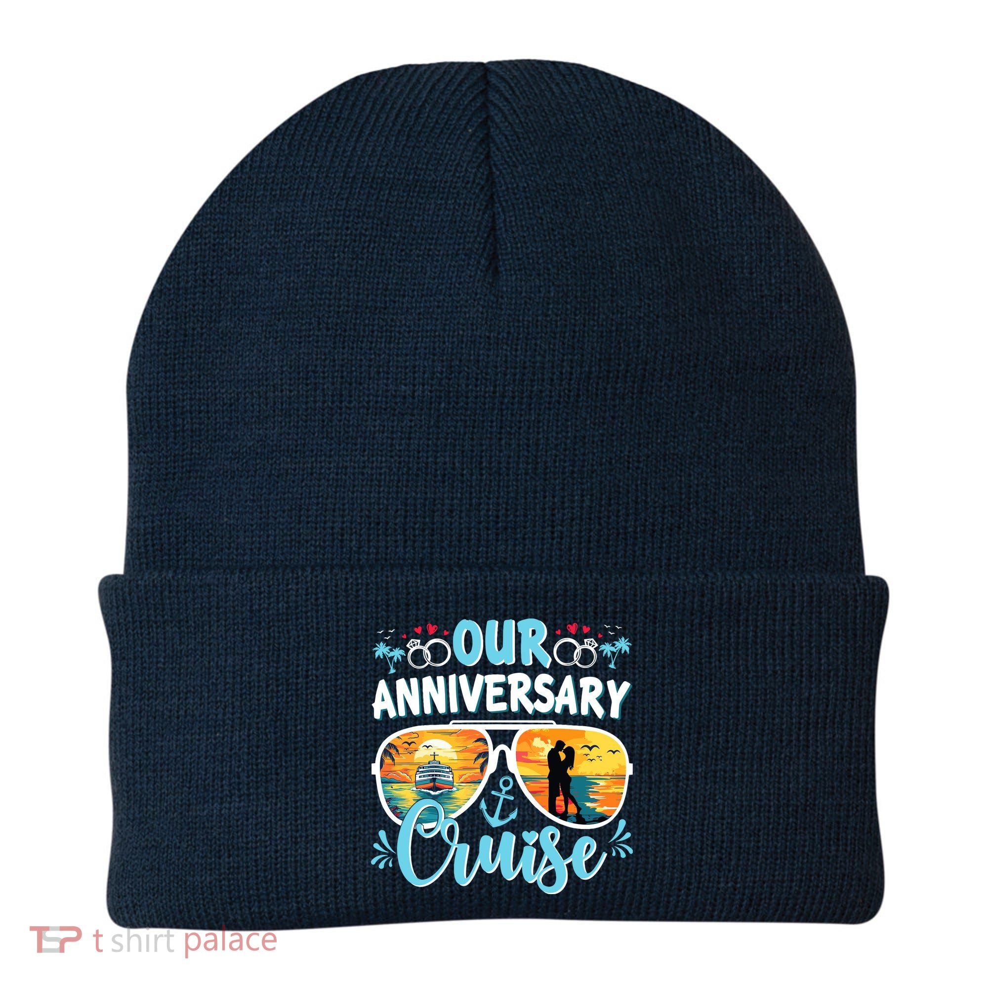 Our Anniversary Cruise Husband Wife Couples Cruise Vacation Beanie