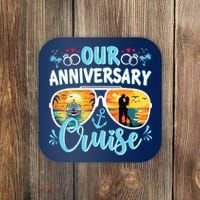 Our Anniversary Cruise Husband Wife Couples Cruise Vacation Coaster thumb 0