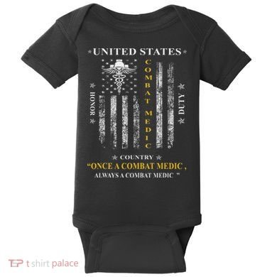Once A Combat Medic Always A Combat Medic Baby Bodysuit