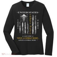 Once A Combat Medic Always A Combat Medic Women's Long Sleeve Shirt thumb 0