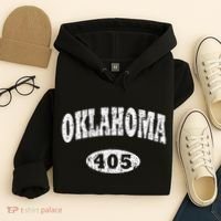 Oklahoma Area Code 405 Ok Hoodie thumb 4