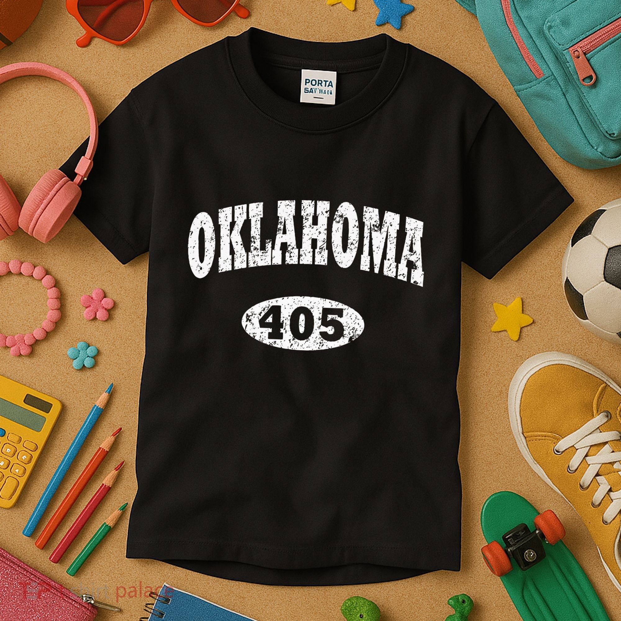 Oklahoma Area Code 405 Ok Kids T-Shirt