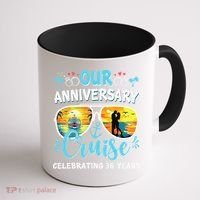Our Anniversary Cruise Celebrating 36 Year Couples Trip Coffee Mug thumb 1