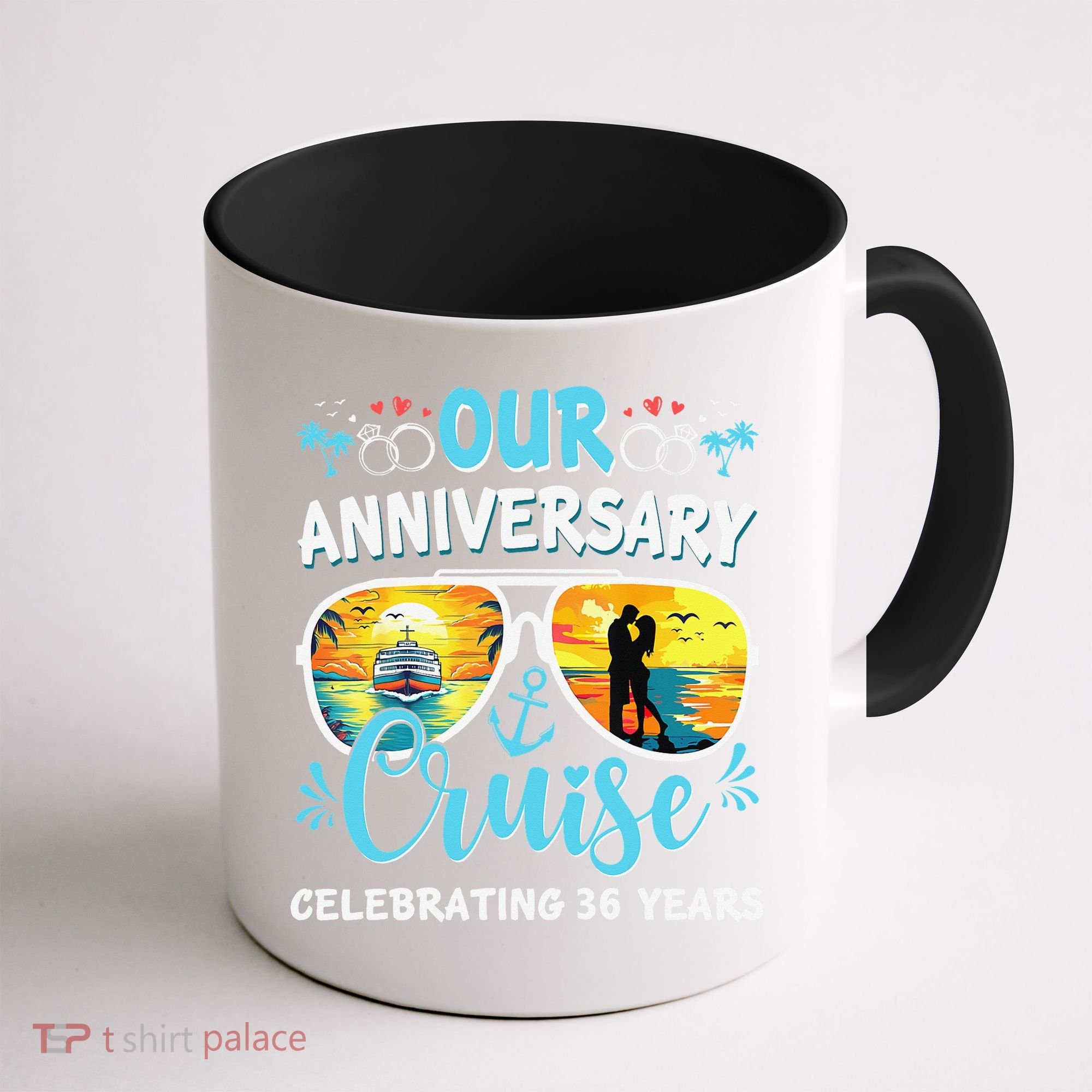 Our Anniversary Cruise Celebrating 36 Year Couples Trip Coffee Mug