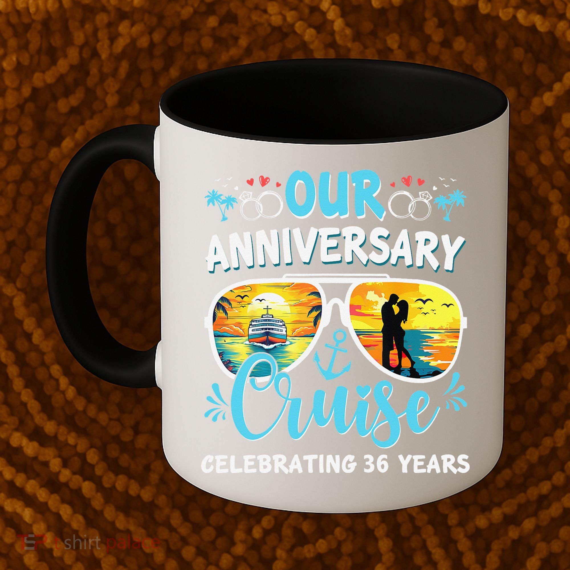 Our Anniversary Cruise Celebrating 36 Year Couples Trip Coffee Mug