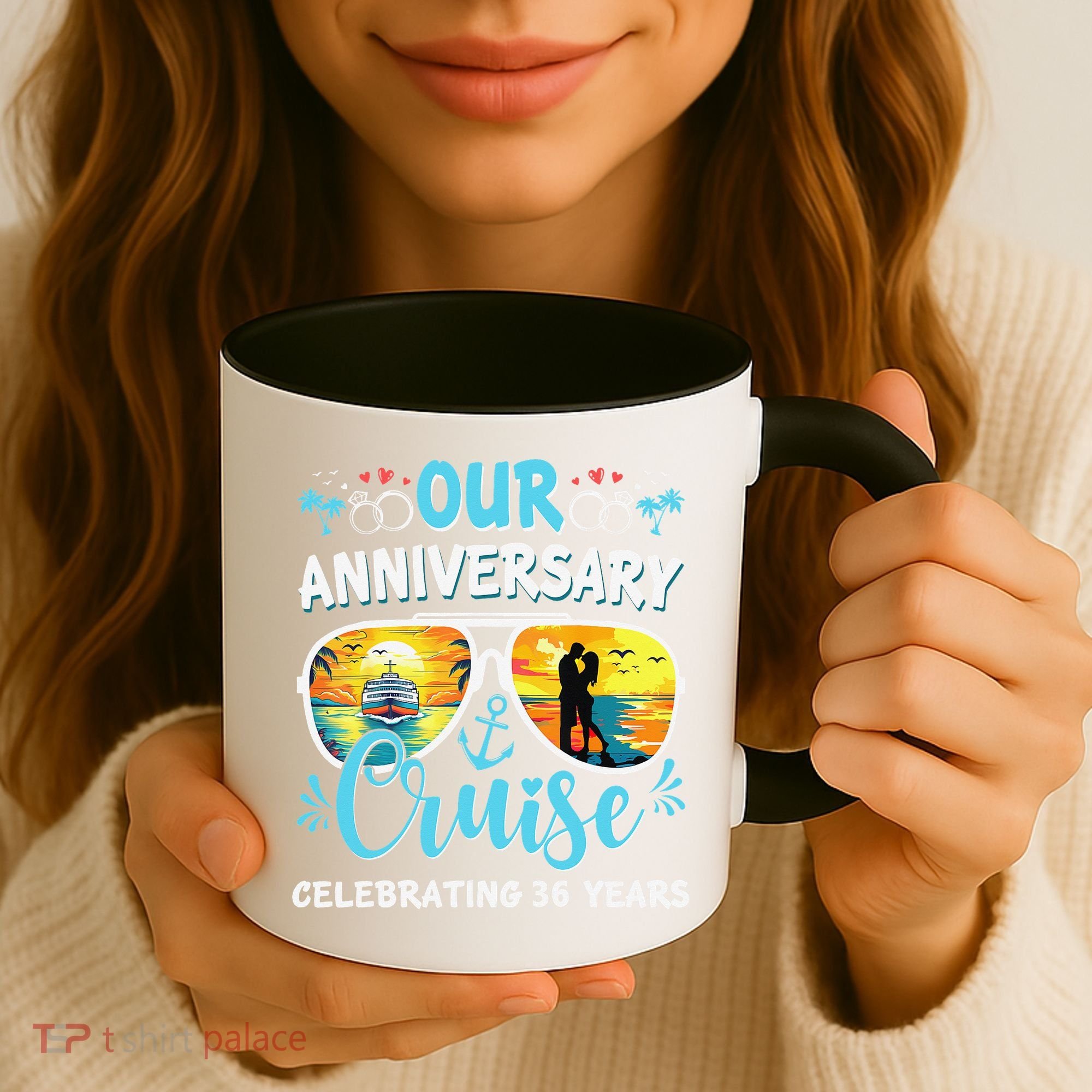 Our Anniversary Cruise Celebrating 36 Year Couples Trip Coffee Mug