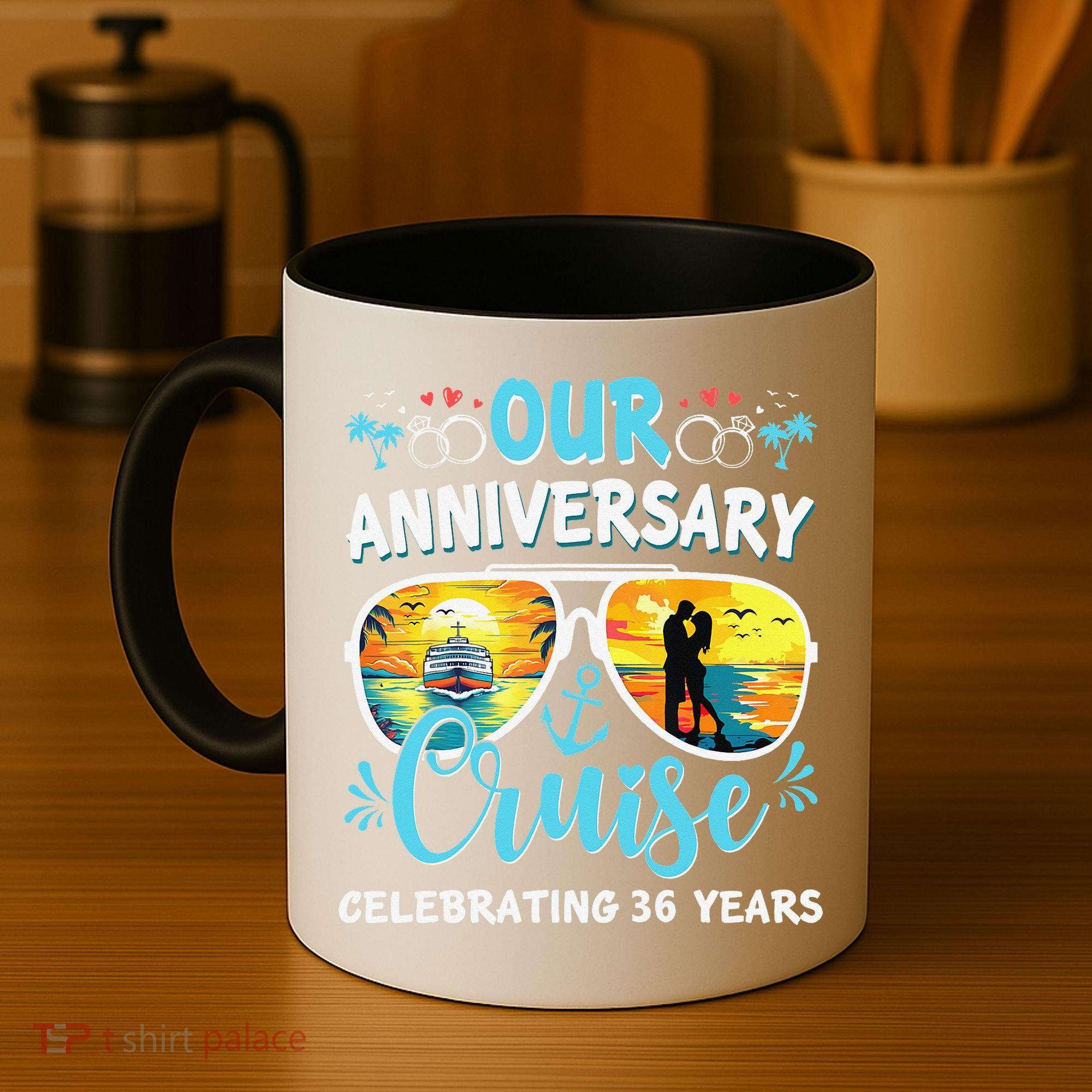 Our Anniversary Cruise Celebrating 36 Year Couples Trip Coffee Mug