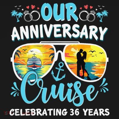 Our Anniversary Cruise Celebrating 36 Year Couples Trip Drawstring Bag