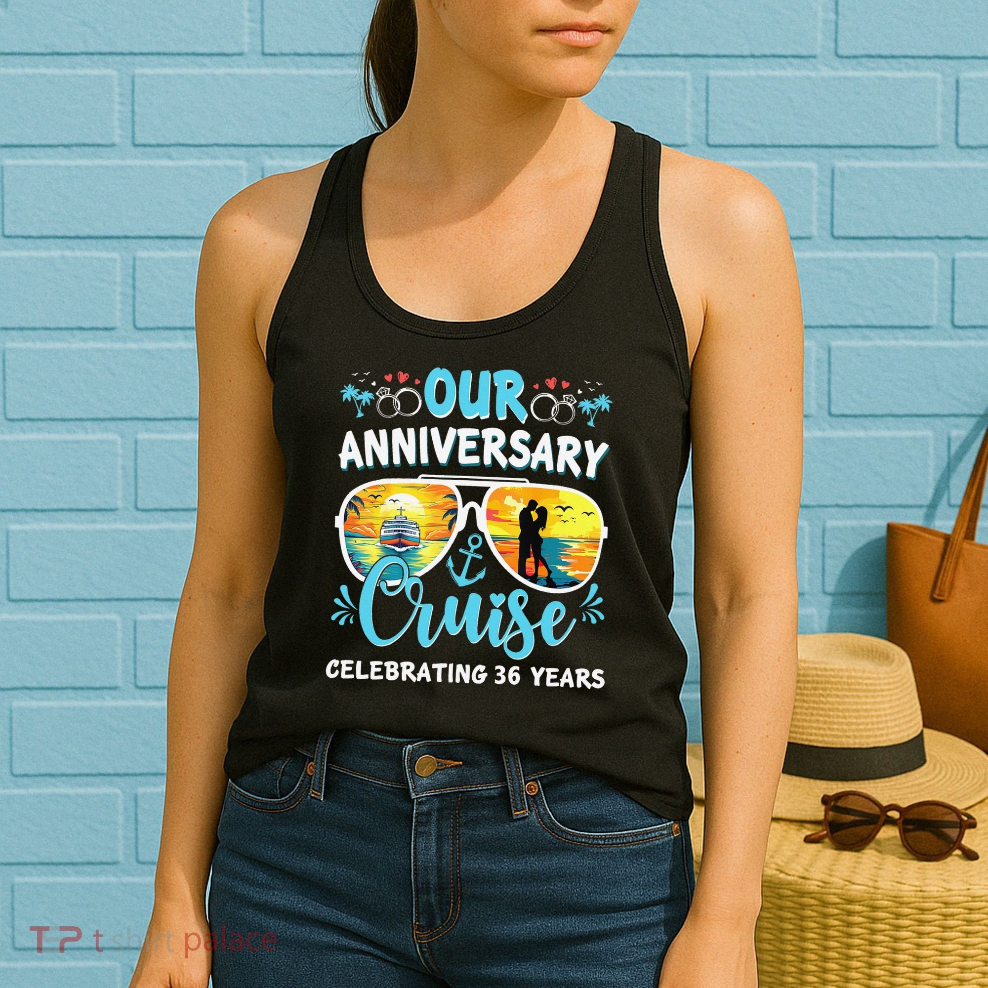 Our Anniversary Cruise Celebrating 36 Year Couples Trip Women's Tank Top
