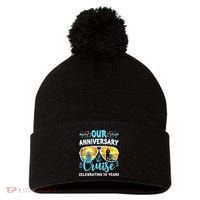 Our Anniversary Cruise Celebrating 36 Year Couples Trip Pom Pom 12in Knit Beanie thumb 0