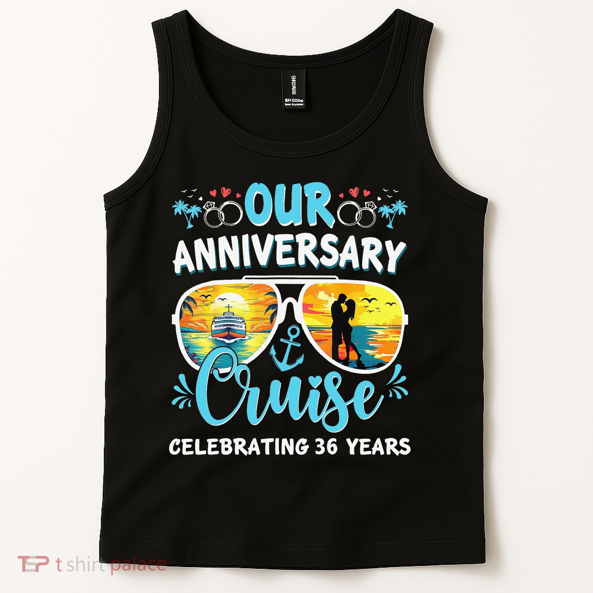 Our Anniversary Cruise Celebrating 36 Year Couples Trip Tank Top