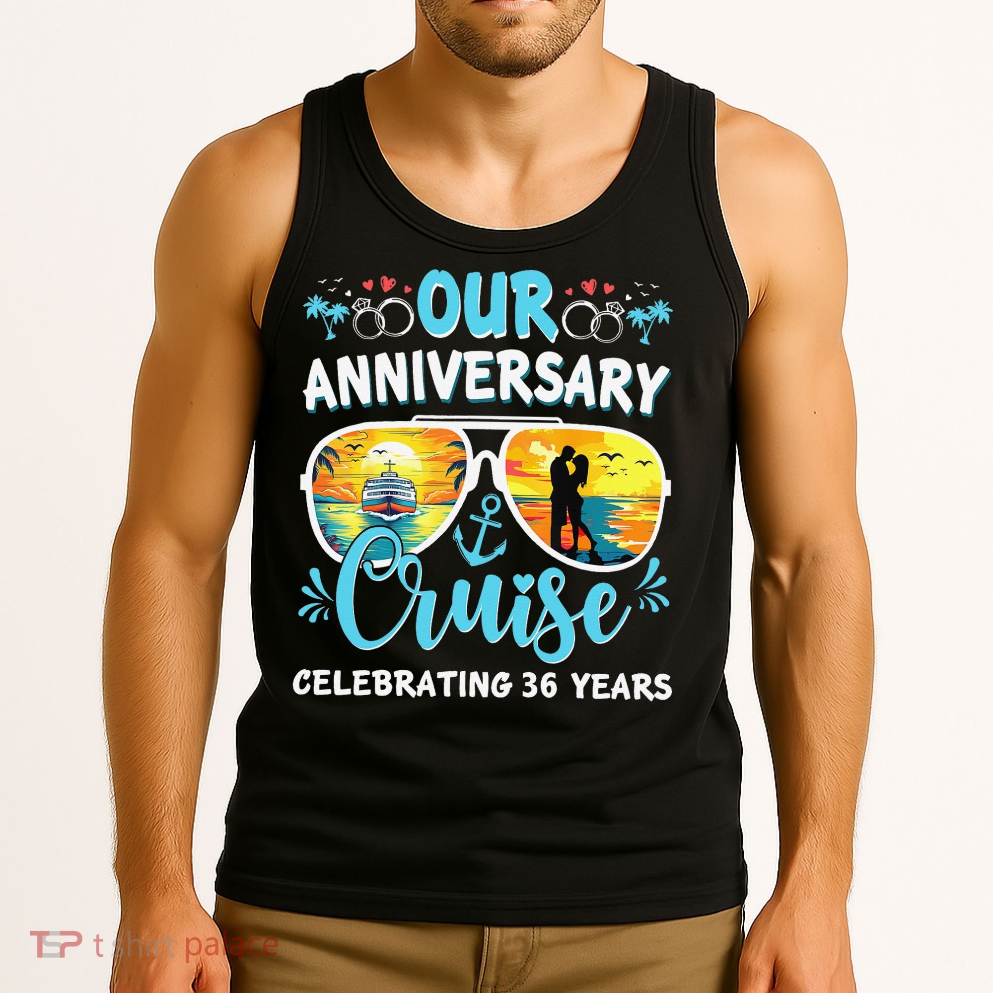 Our Anniversary Cruise Celebrating 36 Year Couples Trip Tank Top