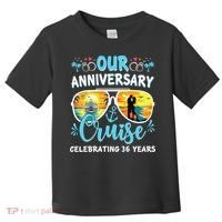 Our Anniversary Cruise Celebrating 36 Year Couples Trip Toddler T-Shirt thumb 0
