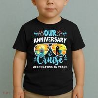 Our Anniversary Cruise Celebrating 36 Year Couples Trip Toddler T-Shirt thumb 2