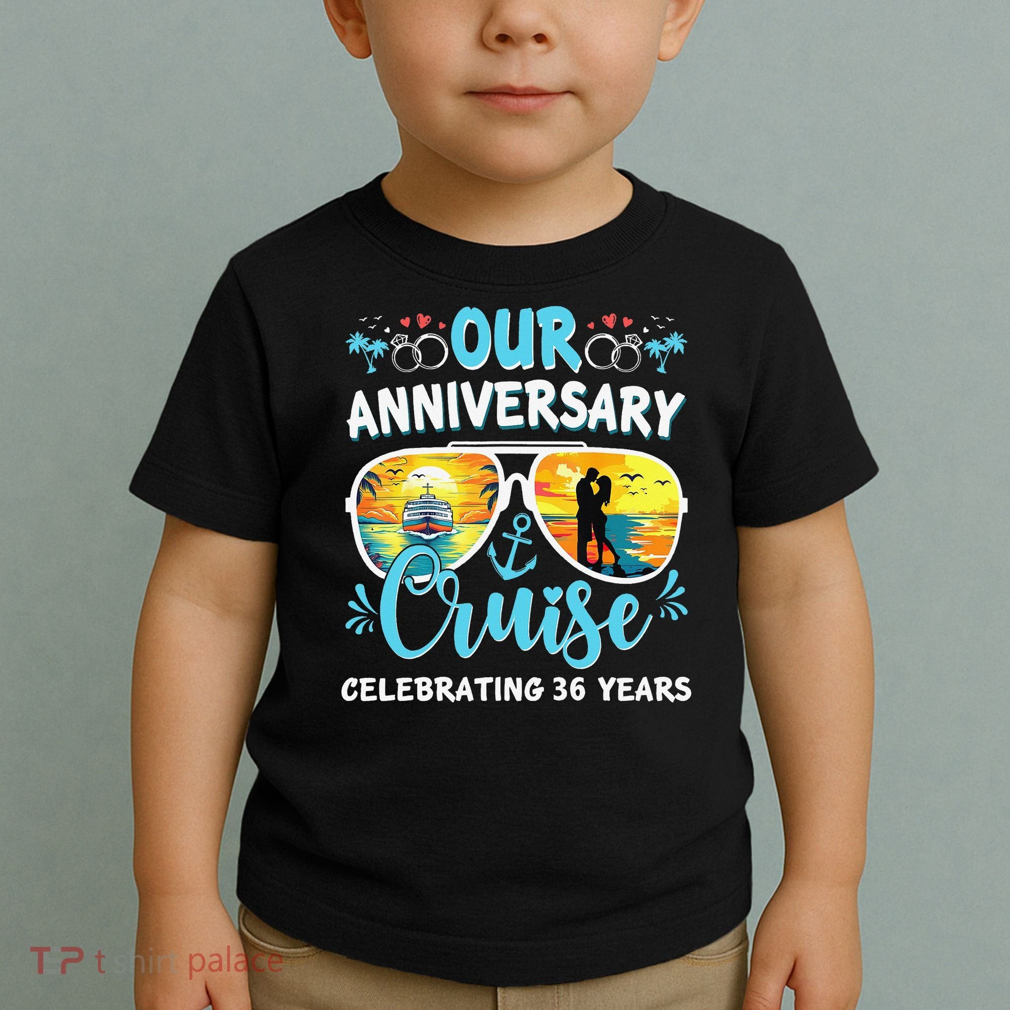 Our Anniversary Cruise Celebrating 36 Year Couples Trip Toddler T-Shirt