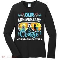 Our Anniversary Cruise Celebrating 36 Year Couples Trip Women's Long Sleeve Shirt thumb 0