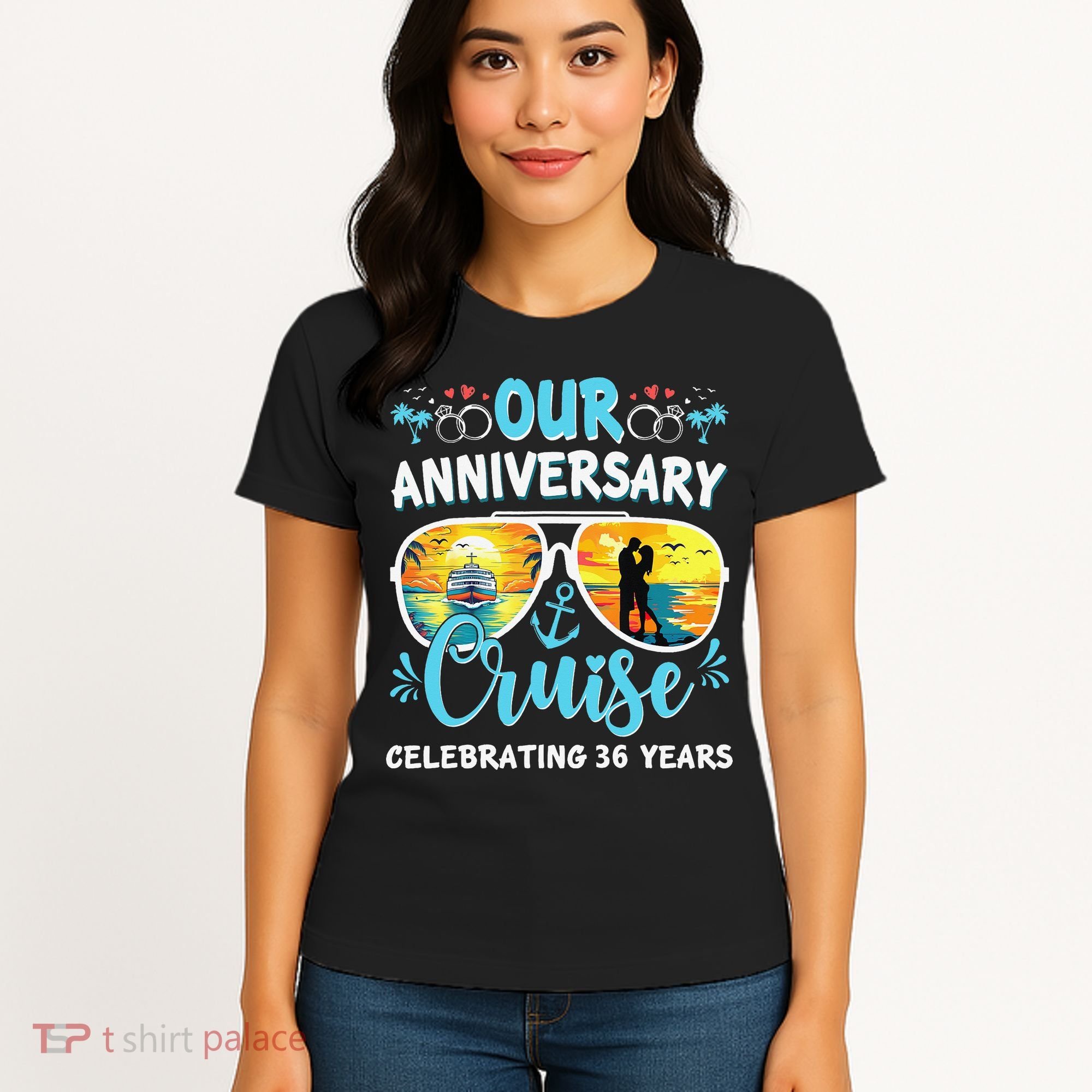 Our Anniversary Cruise Celebrating 36 Year Couples Trip Women's T-Shirt