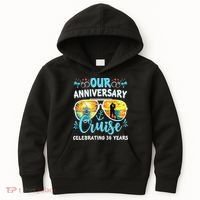 Our Anniversary Cruise Celebrating 36 Year Couples Trip Kids Hoodie thumb 0