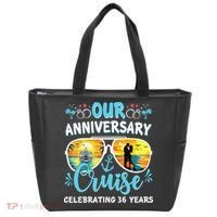 Our Anniversary Cruise Celebrating 36 Year Couples Trip Tote Bag thumb 0
