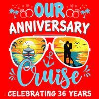 Our Anniversary Cruise Celebrating 36 Year Couples Trip Santa Hat thumb 1
