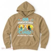 Our Anniversary Cruise Celebrating 36 Year Couples Trip Hoodie thumb 0