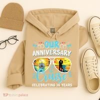 Our Anniversary Cruise Celebrating 36 Year Couples Trip Hoodie thumb 4