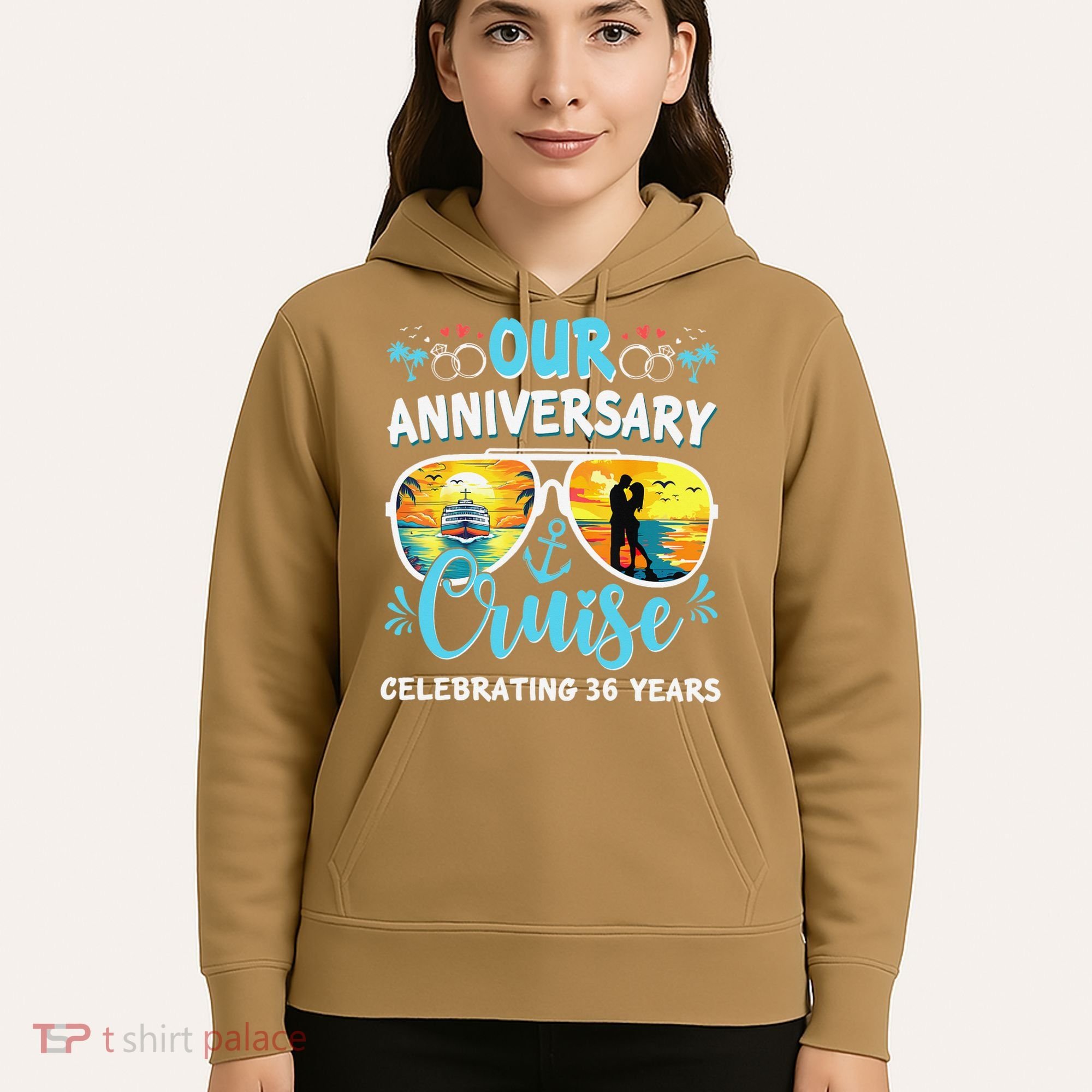 Our Anniversary Cruise Celebrating 36 Year Couples Trip Hoodie