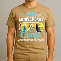 Our Anniversary Cruise Celebrating 36 Year Couples Trip T-Shirt thumb 3