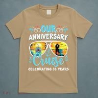 Our Anniversary Cruise Celebrating 36 Year Couples Trip T-Shirt thumb 5