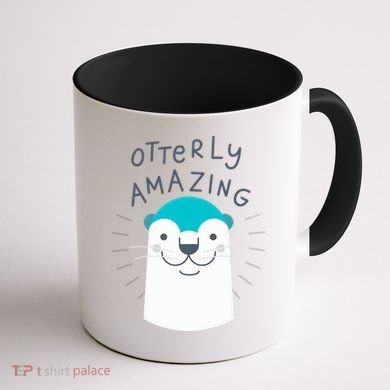 Otterly Amazing Cute Funny Coffee Mug back