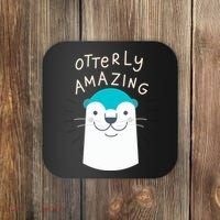 Otterly Amazing Cute Funny Coaster thumb 0