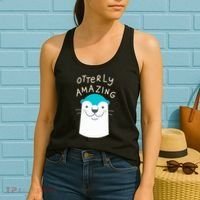 Otterly Amazing Cute Funny Women's Tank Top thumb 2