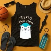 Otterly Amazing Cute Funny Tank Top thumb 4