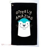 Otterly Amazing Cute Funny Golf Towel thumb 0