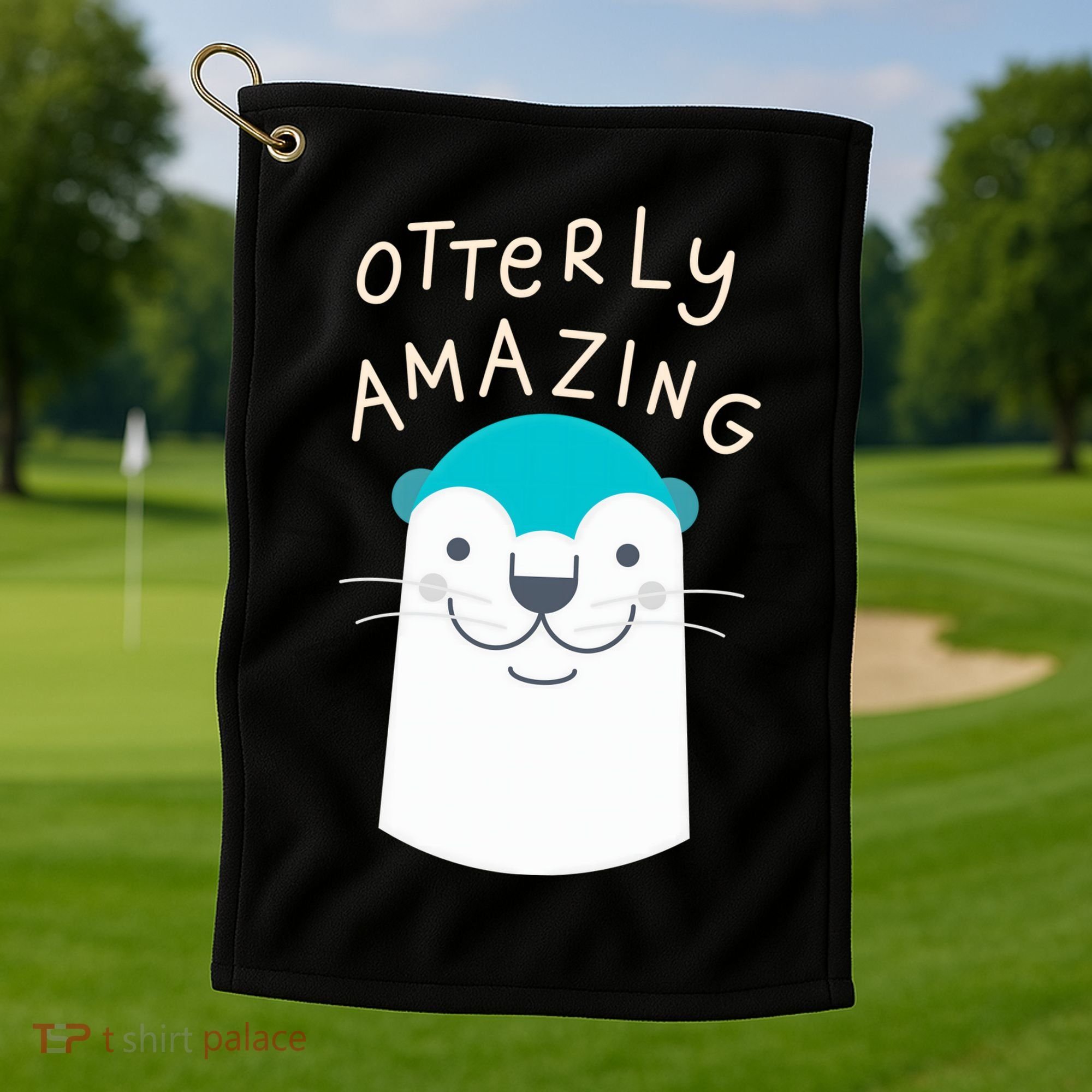 Otterly Amazing Cute Funny Golf Towel
