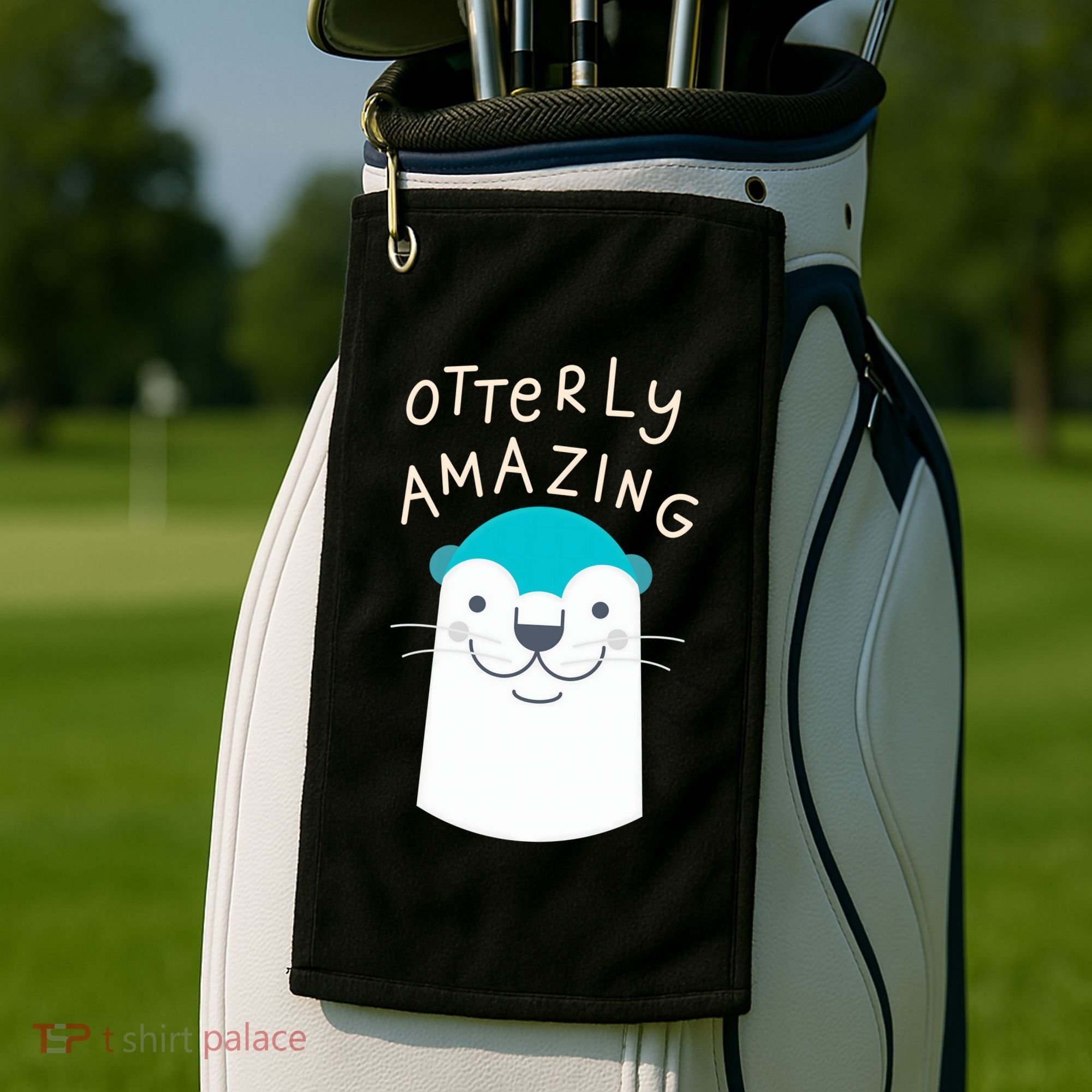 Otterly Amazing Cute Funny Golf Towel